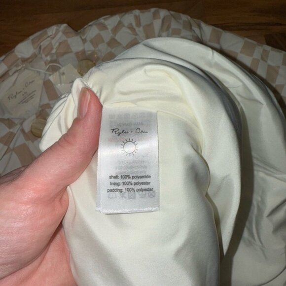 Rylee + cru medium weight jacket sand check Noelle girls 6-7 years checkered - Picture 4 of 4